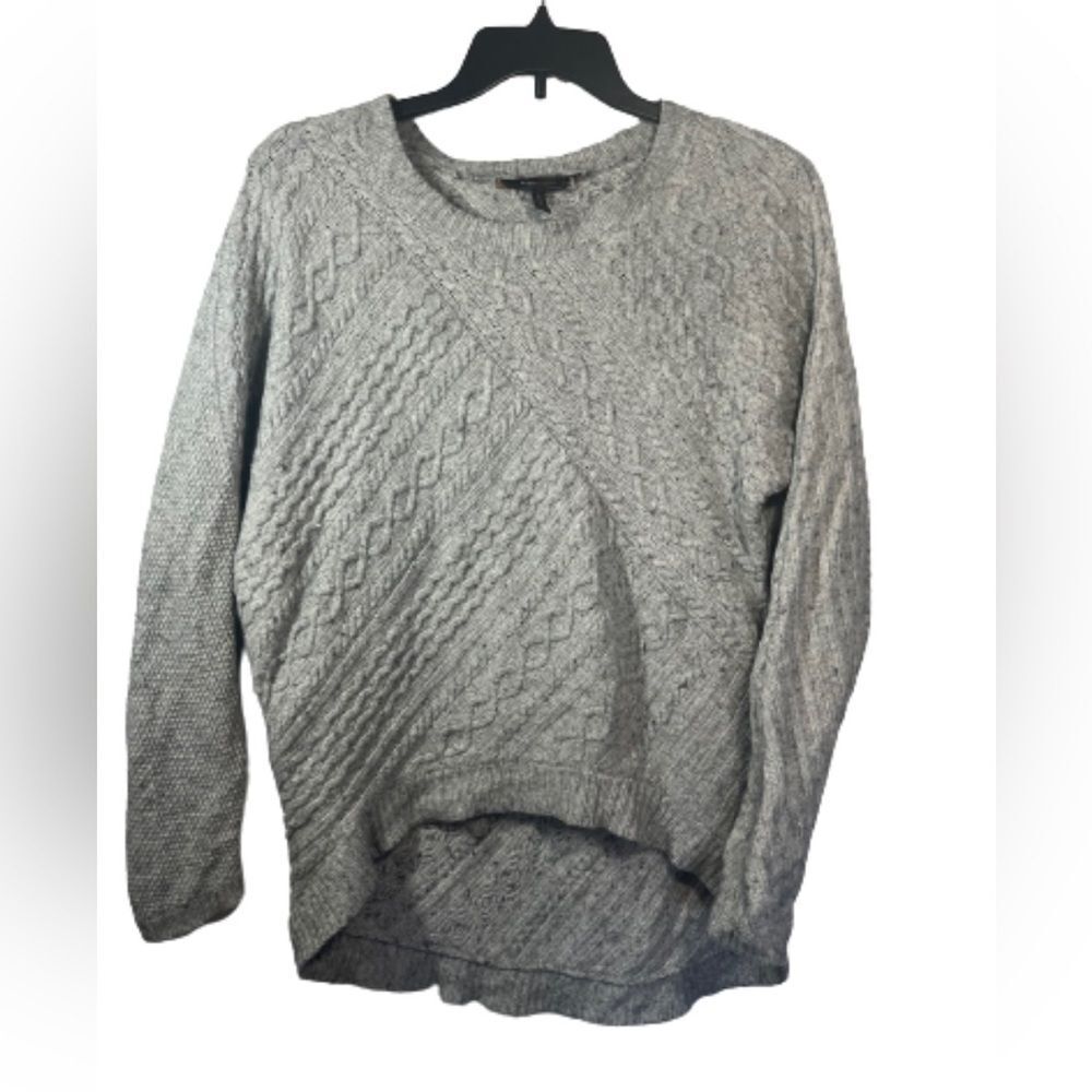 BCBGmaxazria cable knit cotton/wool blend sweater